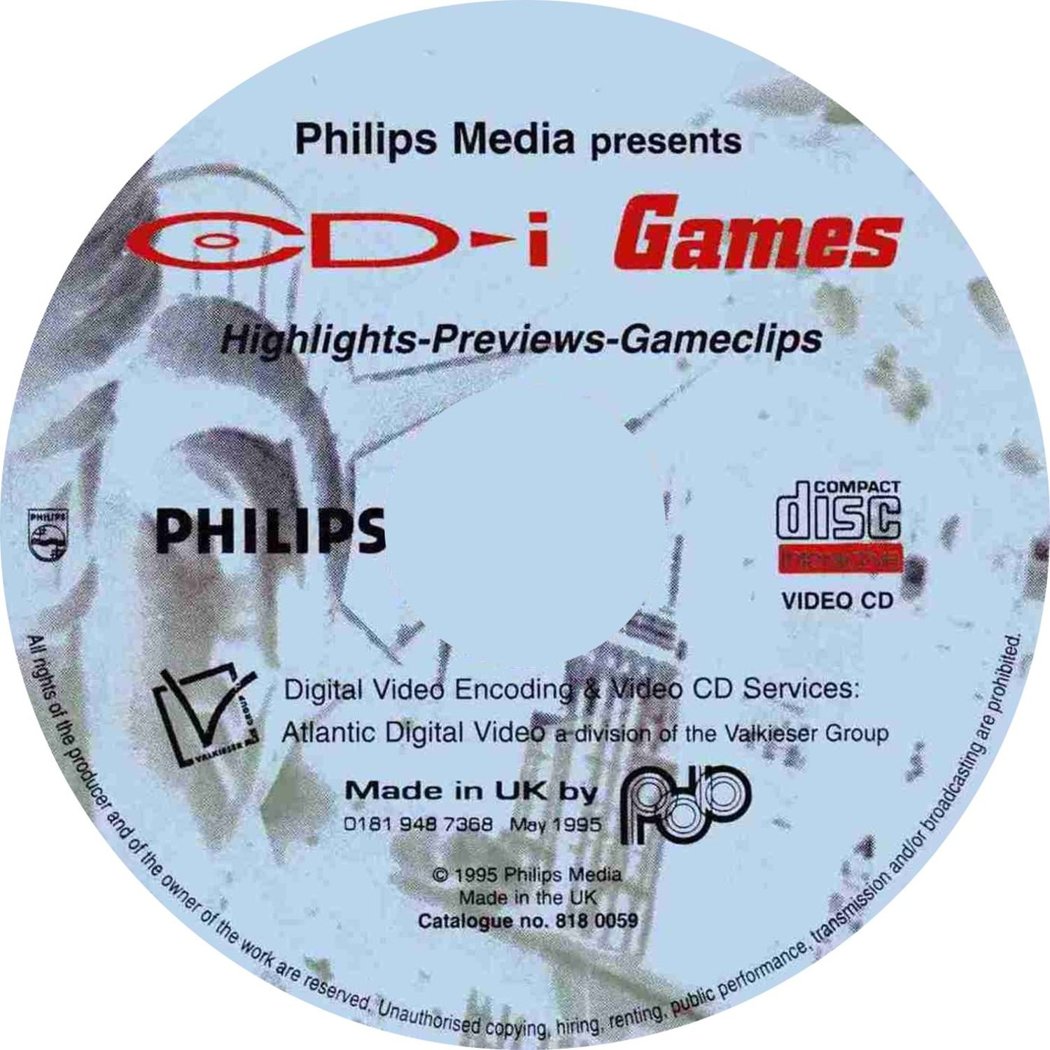 Philips Cd I Highlights Previews Gameclips Promo Cd The World Of Cd I