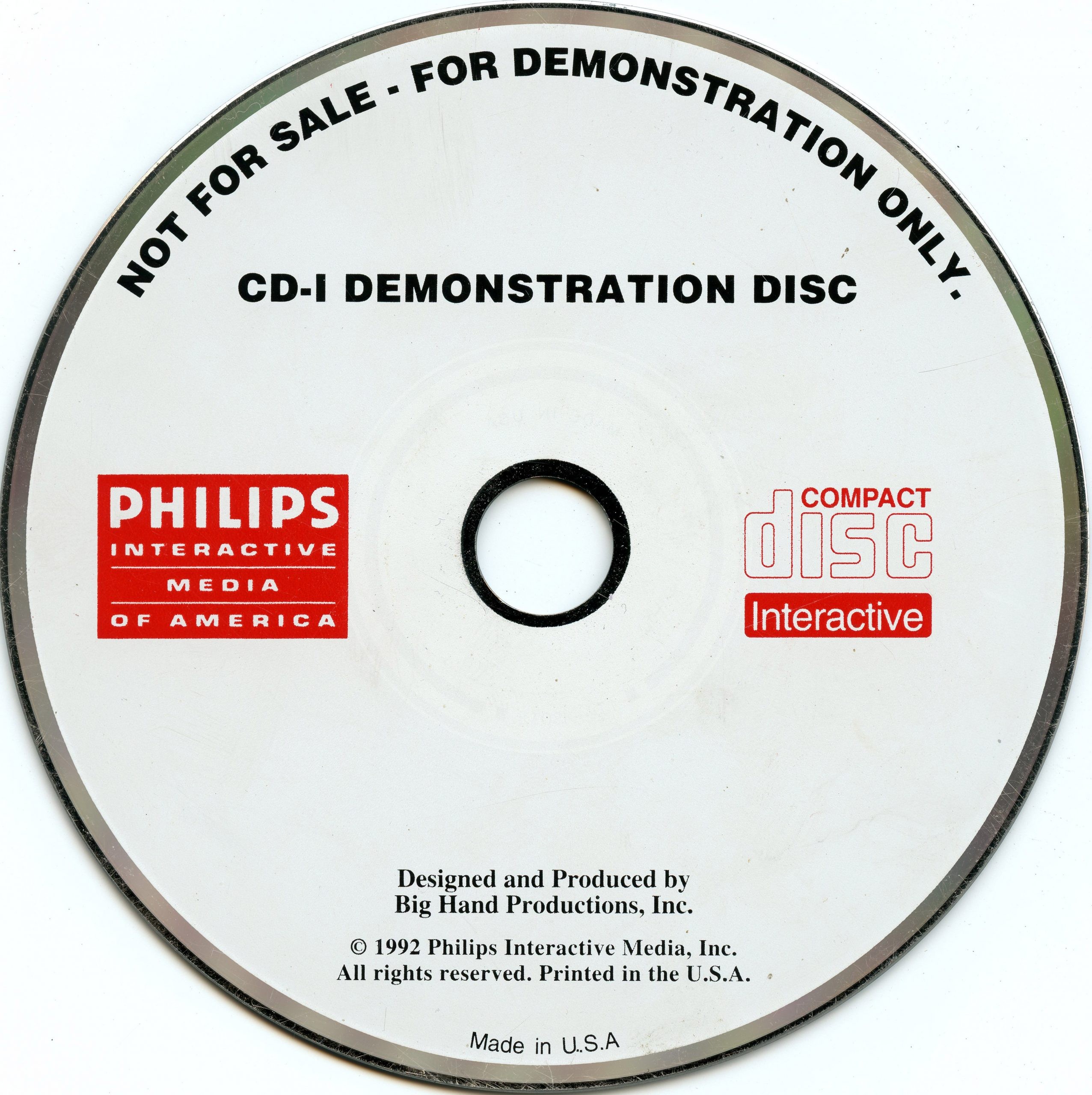 その他 COMPACT DISC DEMONSTRATION 1 その他 COMPACT DISC DEMONSTRATION 1 CD-i Demonstration Disc – The